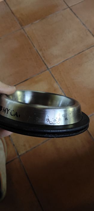 Comedouro gato Inox