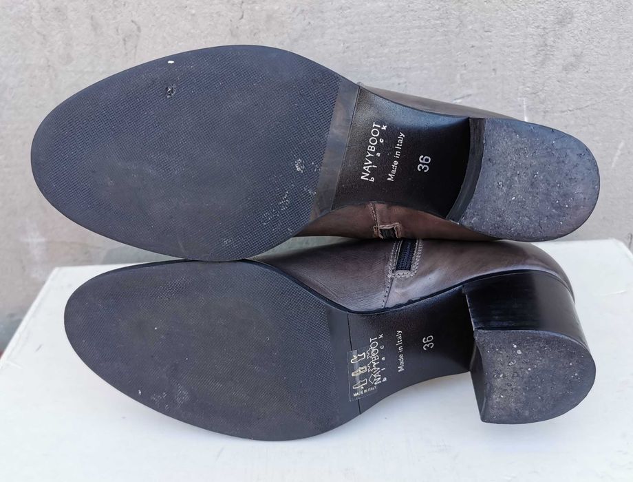 Кожаные ботинки полусапоги Navyboot 36 р. 24 см Оригинал Италия
