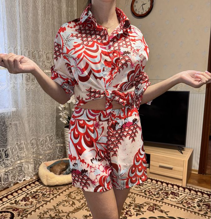 Комплект рубашка шорти На пляж, вдома або Street style