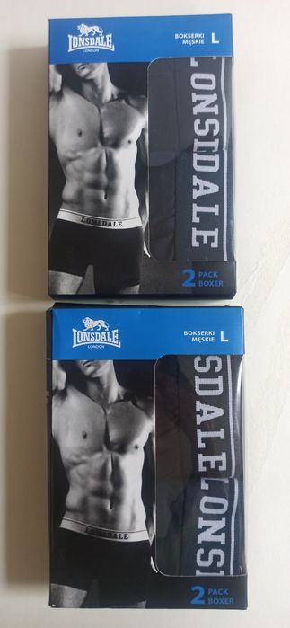 Bokserki męskie LONSDALE 2 x 2pack w rozmiarze L