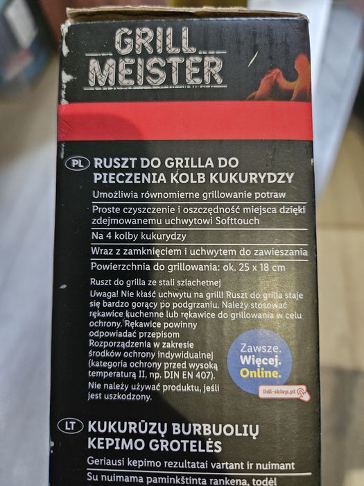 Nowy ruszt do grilla do kukurydzy