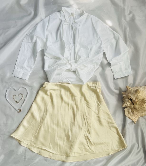 Спідниця H&M, колір butter yellow, S