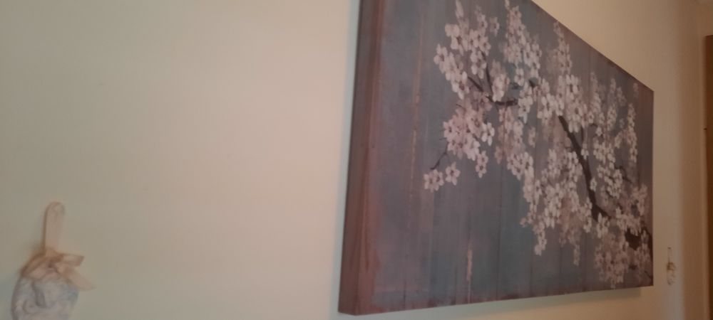 Tela em madeira pintada  de 1,50 x70