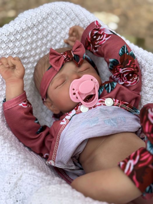 OKAZJA Lalka Typ Reborn Śpiący Niemowlak Prawdziwe Zdjęcia z Telefonu