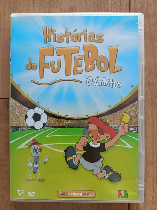 3 DVDs: Histórias do futebol: O Jogo; O Golo; O Árbitro