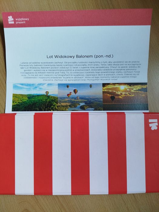 Wyjątkowy prezent lot widokowy balonem