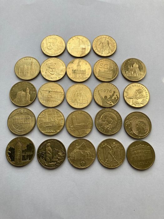 Okolicznościowe 2 złote 2004 rok 2005 rok 2006 rok 2007 rok komplet