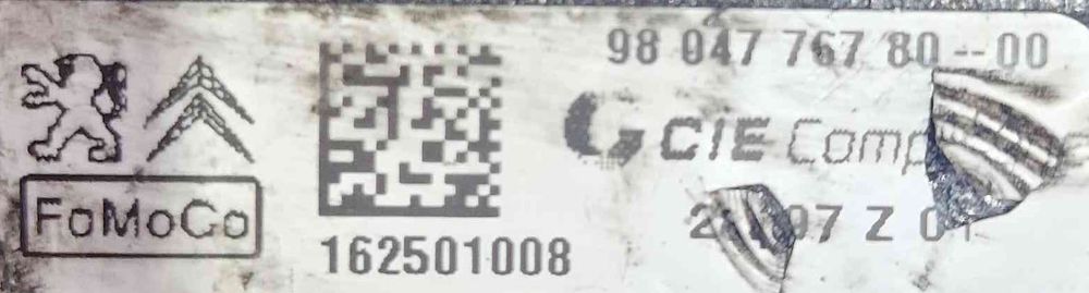 Régua de Injetores 9804776780 - CITROËN C4 CACTUS