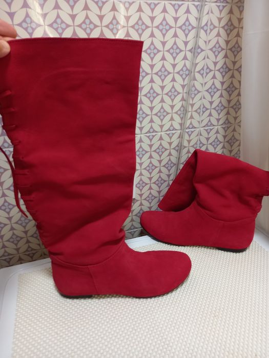 Сапоги жен высокие натуральная кожа. Самовывоз Киев