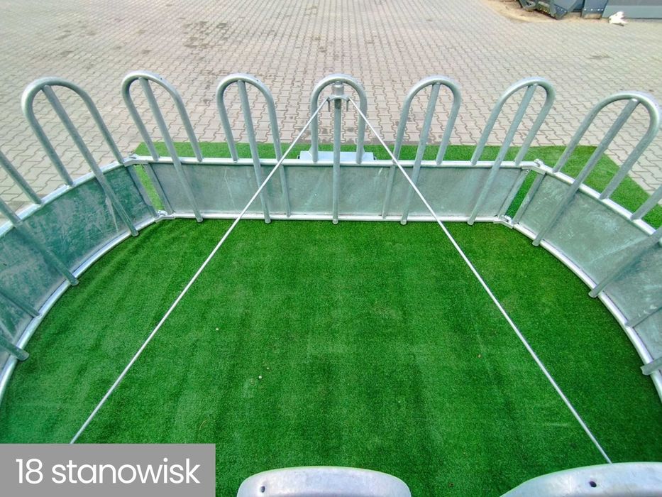 Paśnik łąkowy dla bydła koni okrągły 9 12 18 stanowisk do krów