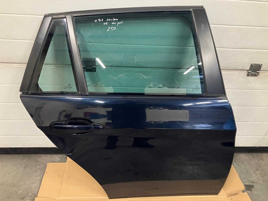 BMW E91 drzwi prawe tylne w kolor 416 Carbon Schwarz tył