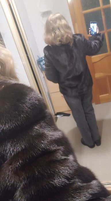 Напівшубок автоледі з норки Saga Furs, полушубок  автоледи, норковый