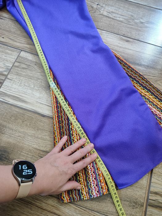 Strój hipis dzieci kwiaty S M retro lata 70 dzwony festiwalowe hippie