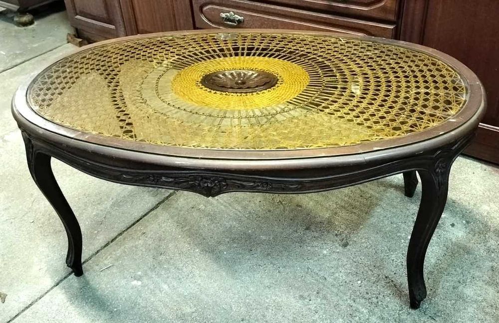 Mesa de Centro em Palhinha - Vintage