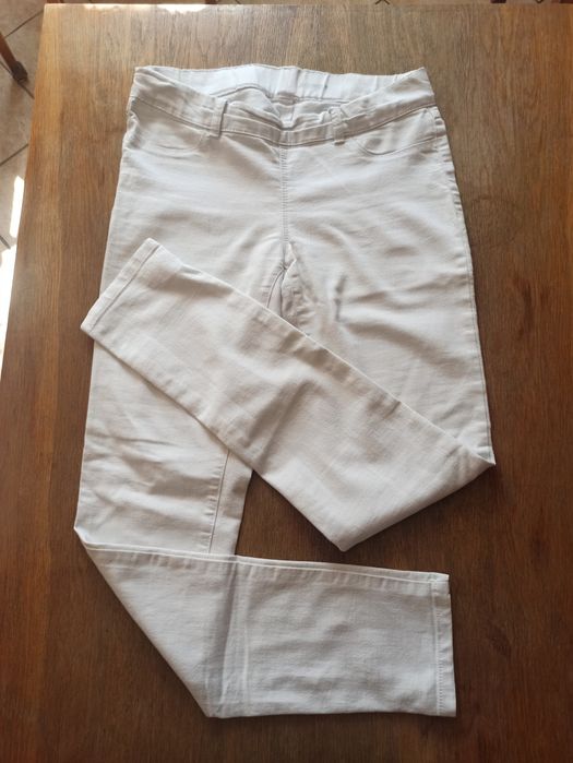 Spodnie/legginsy białe firmy Jeggings M