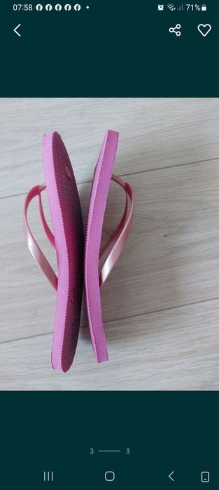 Japonki 38 różowe basenowe