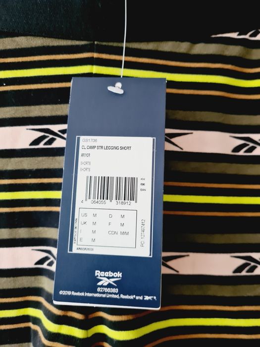 Spodenki reebok kolarki na rower trening siłownia s M