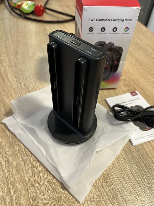 НОВИНКА! [Сумісна з Nintendo Switch 2] Зарядна підставка для Joy-Con вміщує 4 шт зарядна док станція