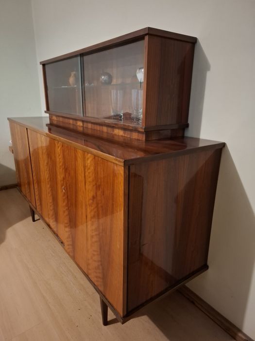 Komoda kredens wysoki połysk PRL