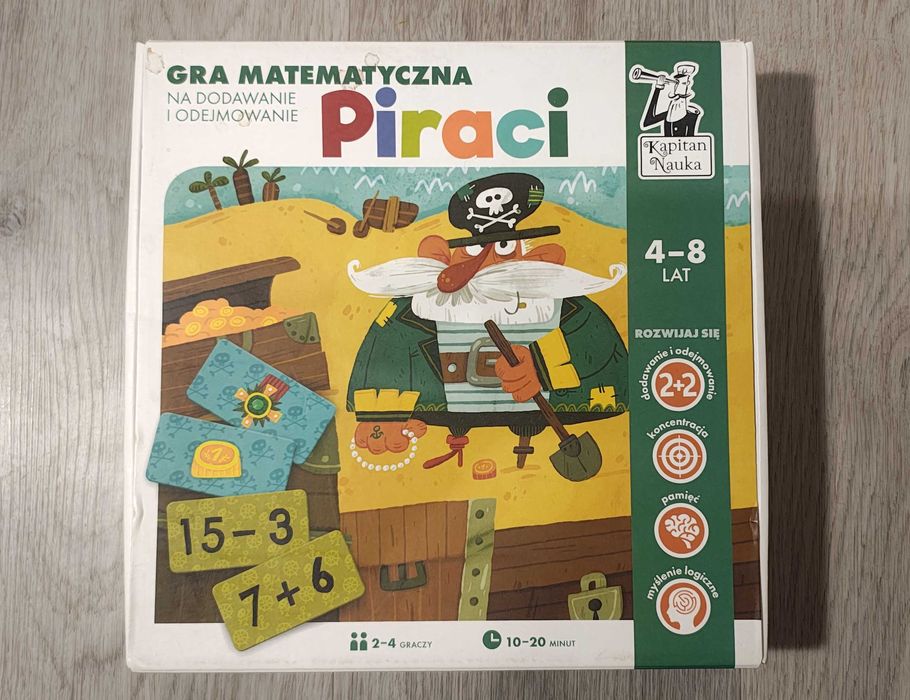 Nauka dodawania i odejmowania - gra Piraci - Kapitan Nauka