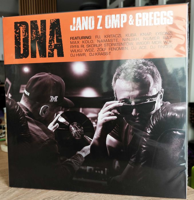 Jano z OMP & Greggs "DNA" - 2LP orange & black winyl - edycja limitowana