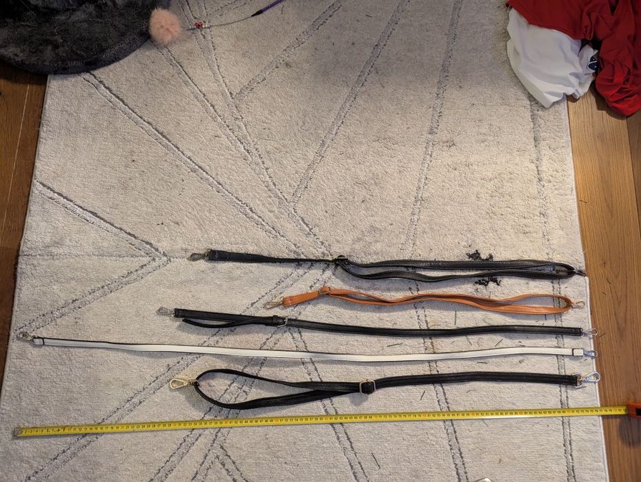 Paski damskie do torebek 5 sztuk różne długości