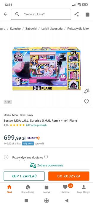 Samolot lol suprise 4in1