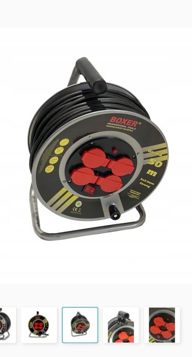 Przedłużacz  50m metalowy bęben mocny 3x2.5 wyprzedaż do wyczerpania