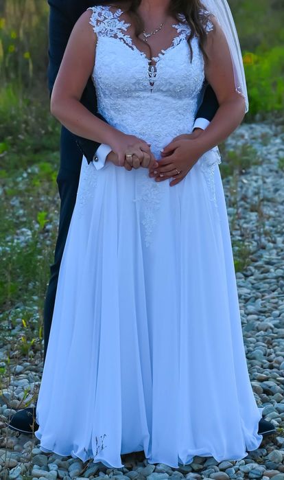 Suknia ślubna biała L/XL