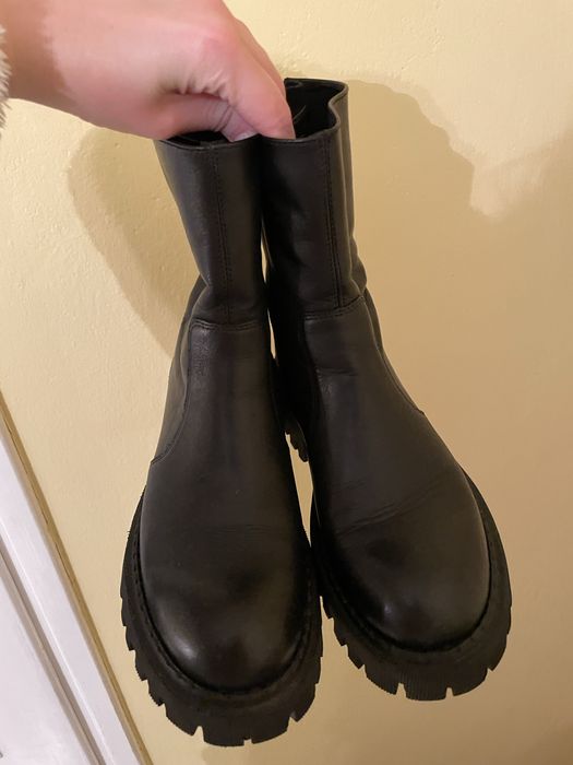 Buty skórzane marki Badura, czarne, rozmiar 38