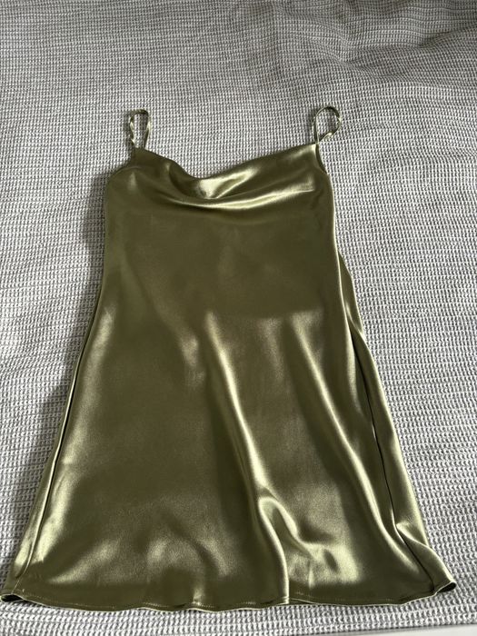 Khaki letnia sukienka z metka nowa shein