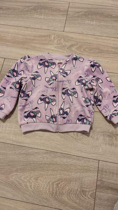 Zestaw ubranek dla dziewczynki 98 bluzki , bluza welurowa , sukienka