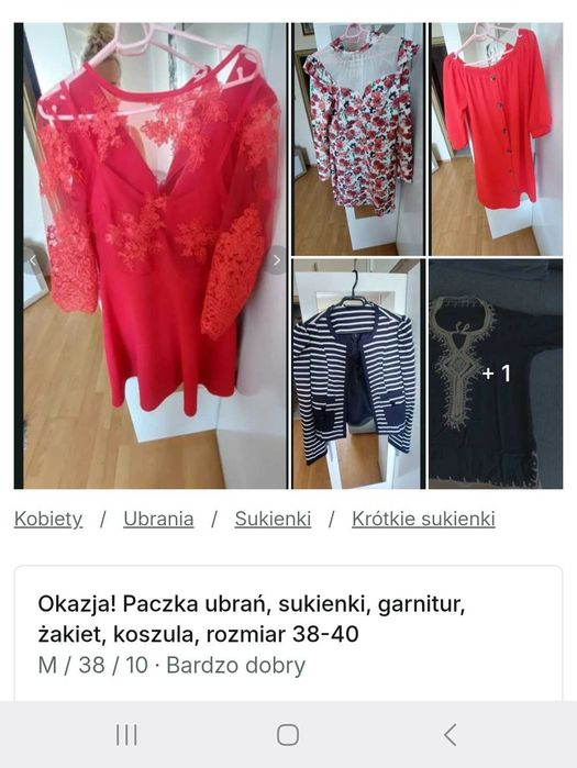 Paczka ubrań damskich