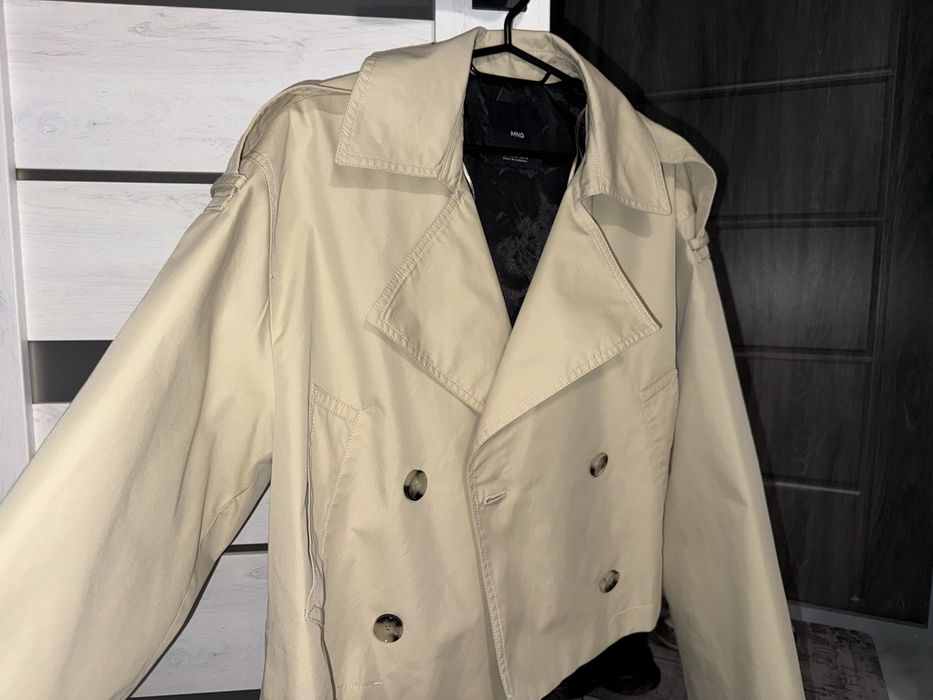 Тренч Mango бежевий