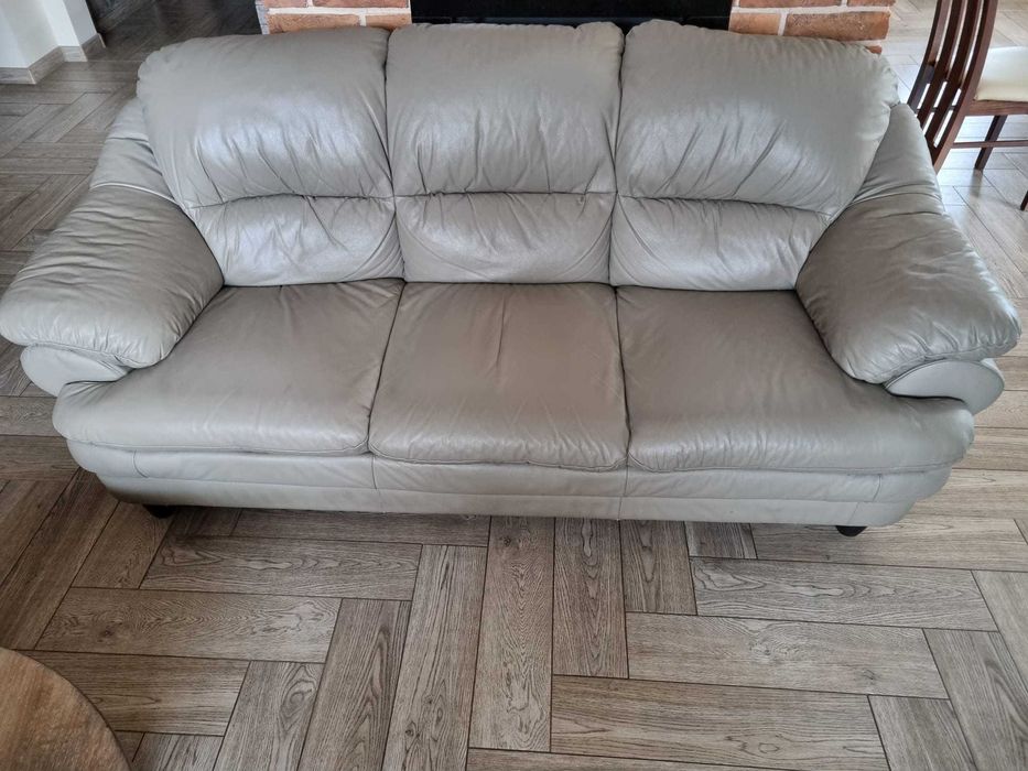 Komplet skórzany