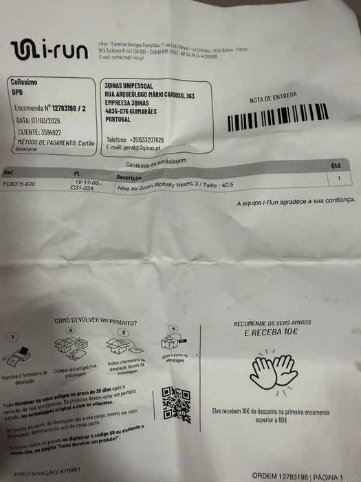 Nike Air Zoom Alphafly Next 3 40.5 Como Novas 18km Placa Carbono