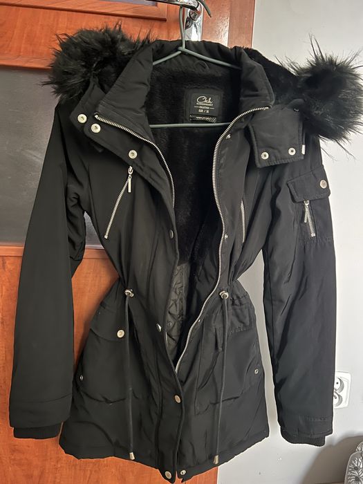 Kurtka zimowa parka ze ściagaczem kaptur