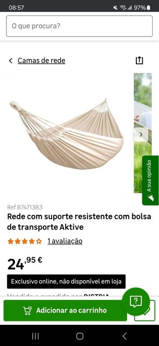 Suporte Outsunny em Metal Preto + Rede Aktive