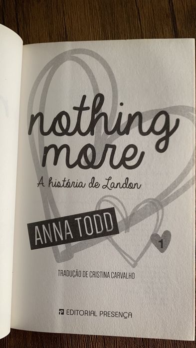 Livro Nothing More de Anna Todd