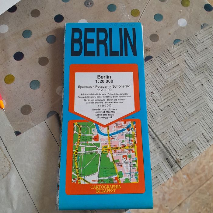 Mapa Berlina po niemiecku
