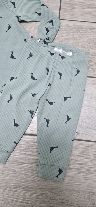 H&M komplet prążek dinozaury dinusie