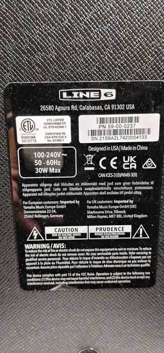 продам комбік line 6 spider v 20 mkII