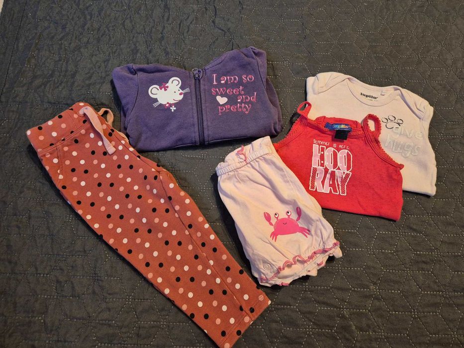 Zestaw ubranek dla dziewczynki rozmiar 74/80 Lupilu