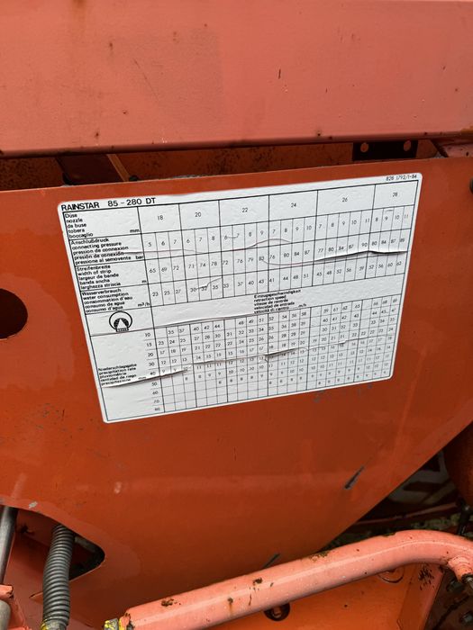 Deszczownica szpulowa.