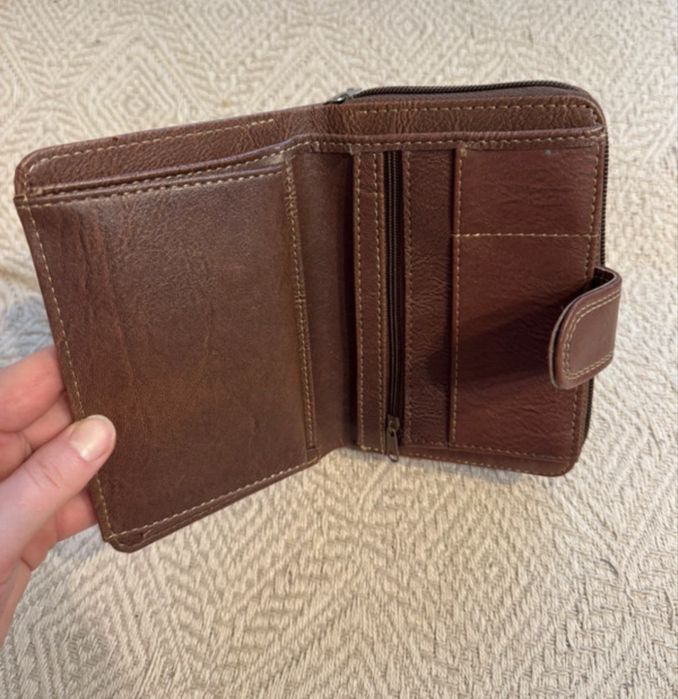 Męski portfel brązowy