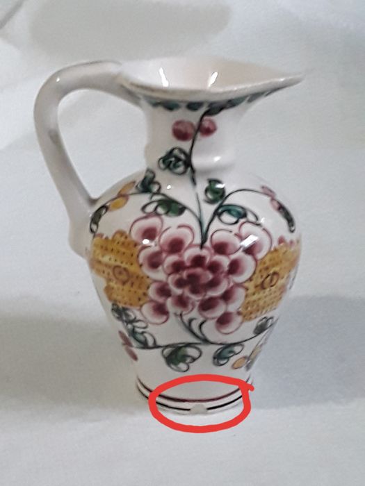 Jarro miniatura hand painted Portugal