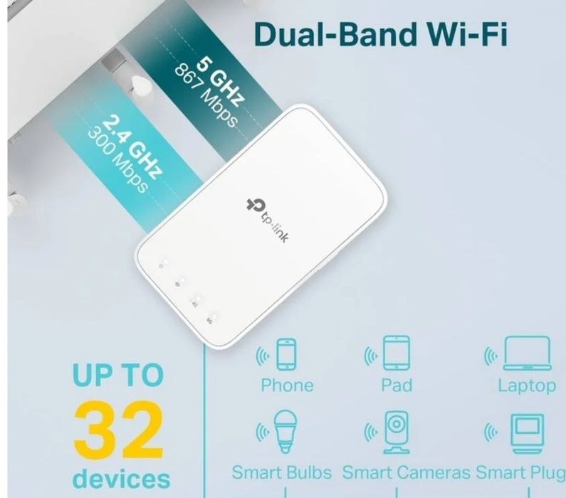 Repetidor de sinal TP-LINK RE300 (AC1200 - 2.4G e 5G)