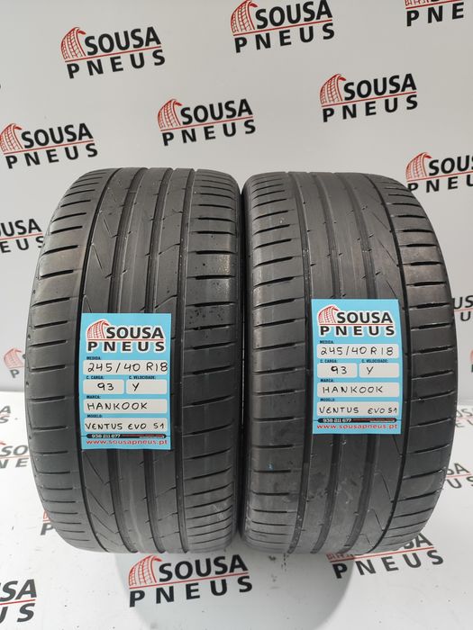 150 Euros 2 pneus 245-40R18 93Y Hankook - Oferta dos Portes