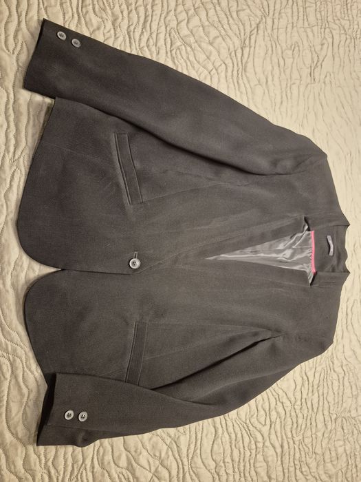 Czarny elegancki efektowny żakiet marynarka Promod 44 bdb