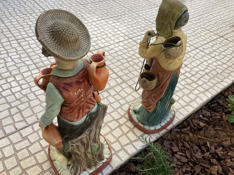 Figuras rurais de ceramica com 51cm